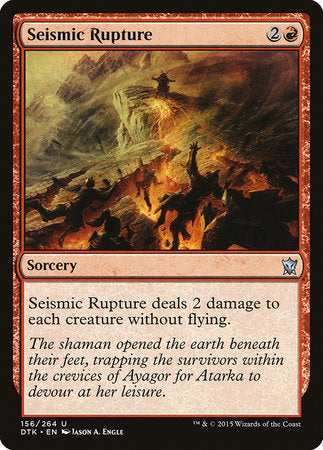 Seismic Rupture [Dragons of Tarkir] | Exor Games Bridgewater