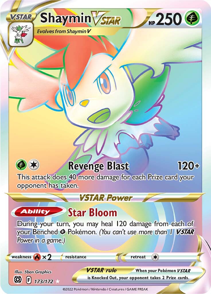 Shaymin VSTAR (173/172) [Sword & Shield: Brilliant Stars] | Exor Games Bridgewater