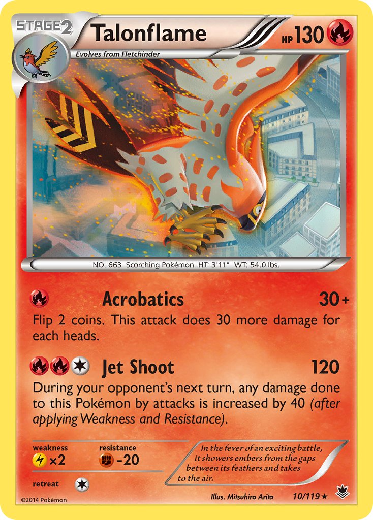 Talonflame (10/119) (Theme Deck Exclusive) [XY: Phantom Forces] | Exor Games Bridgewater