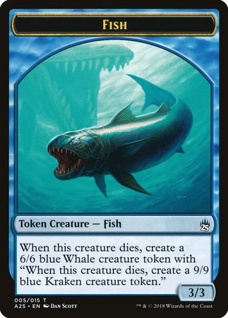 Fish Token (005) [Masters 25 Tokens] | Exor Games Bridgewater