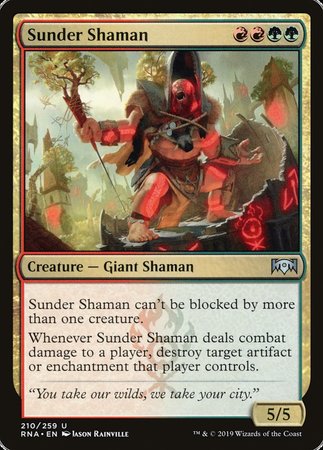 Sunder Shaman [Ravnica Allegiance] | Exor Games Bridgewater