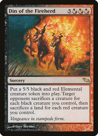 Din of the Fireherd [Shadowmoor] | Exor Games Bridgewater