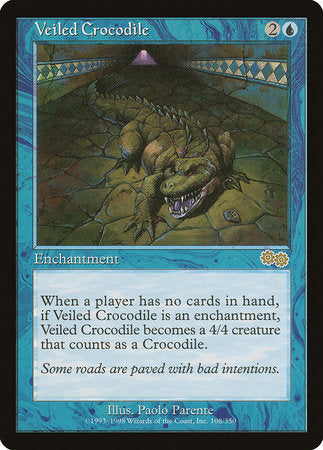 Veiled Crocodile [Urza's Saga] | Exor Games Bridgewater