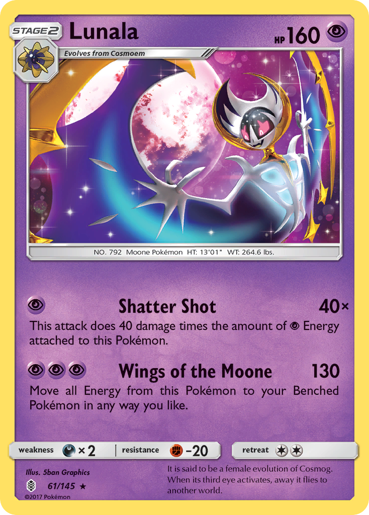 Lunala (61/145) [Sun & Moon: Guardians Rising] | Exor Games Bridgewater