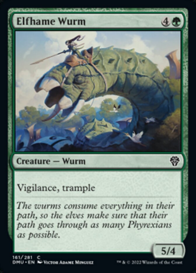 Elfhame Wurm [Dominaria United] | Exor Games Bridgewater