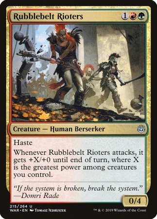 Rubblebelt Rioters [War of the Spark] | Exor Games Bridgewater