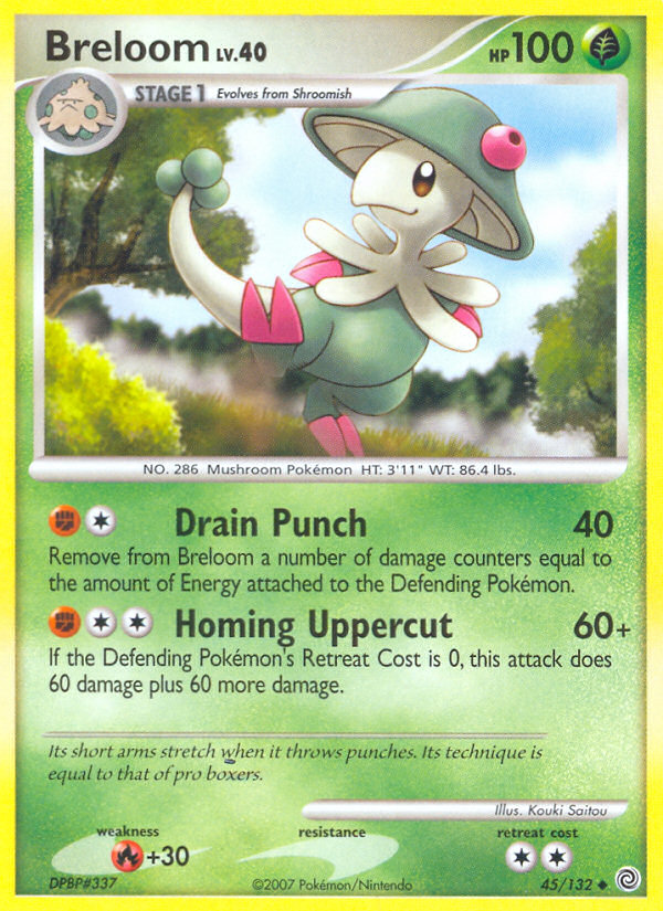 Breloom (45/132) [Diamond & Pearl: Secret Wonders] | Exor Games Bridgewater