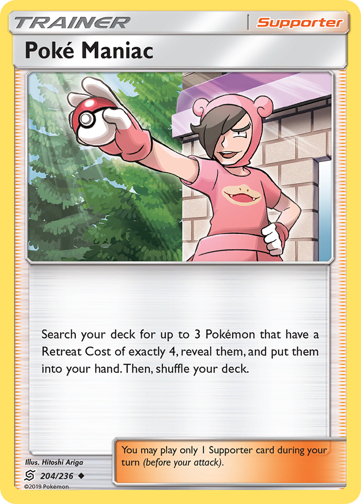 Poke Maniac (204/236) [Sun & Moon: Unified Minds] | Exor Games Bridgewater