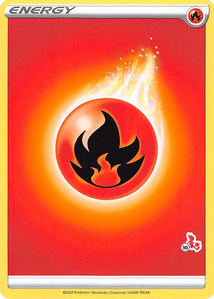 Fire Energy (Cinderace Stamp #16) [Battle Academy 2022] | Exor Games Bridgewater