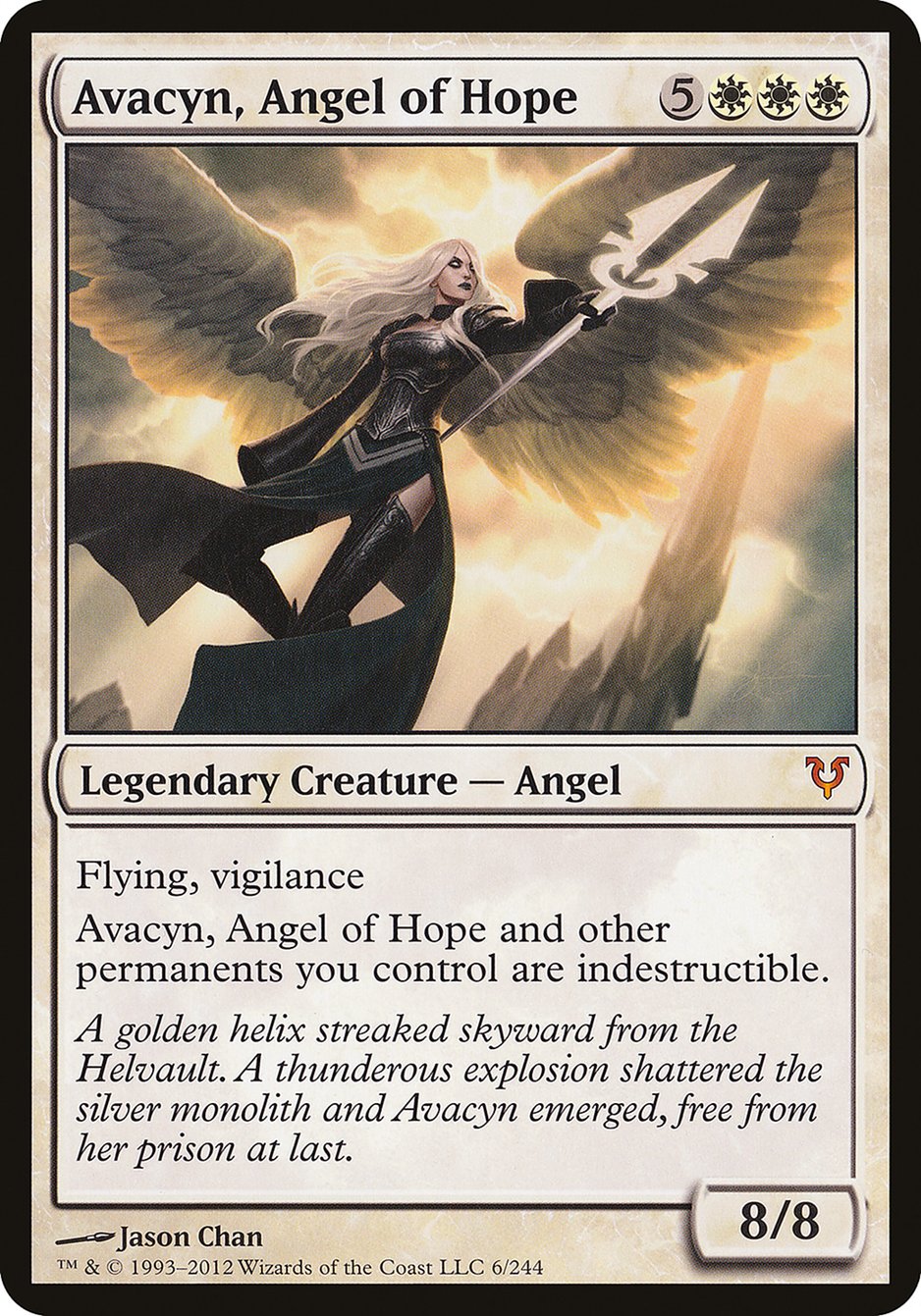 Avacyn, Angel of Hope (Oversized) [Open the Helvault] | Exor Games Bridgewater