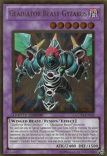 Gladiator Beast Gyzarus [GLD4-EN032] Gold Rare | Exor Games Bridgewater