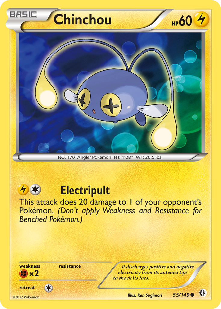 Chinchou (55/149) [Black & White: Boundaries Crossed] | Exor Games Bridgewater