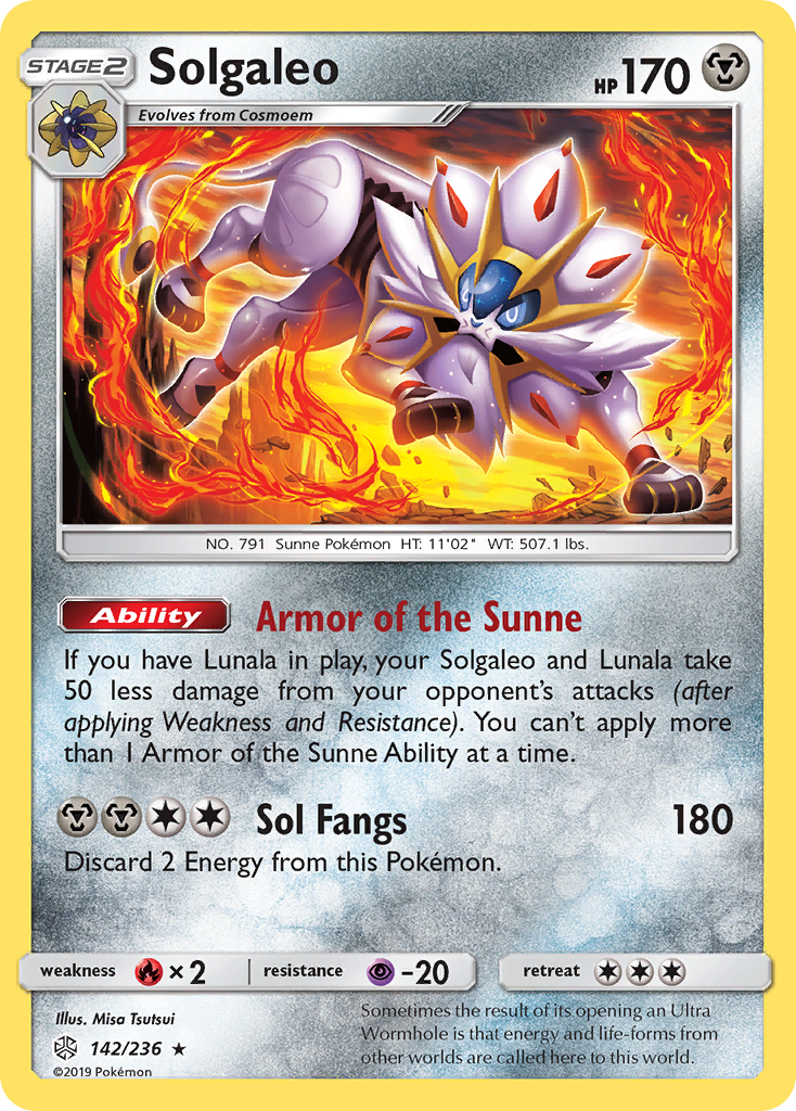 Solgaleo (142/236) [Sun & Moon: Cosmic Eclipse] | Exor Games Bridgewater