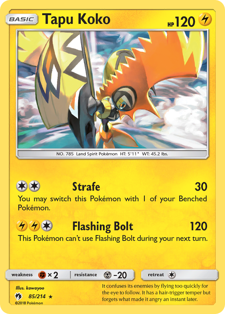 Tapu Koko (85/214) [Sun & Moon: Lost Thunder] | Exor Games Bridgewater