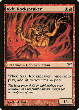 Akki Rockspeaker [Champions of Kamigawa] | Exor Games Bridgewater