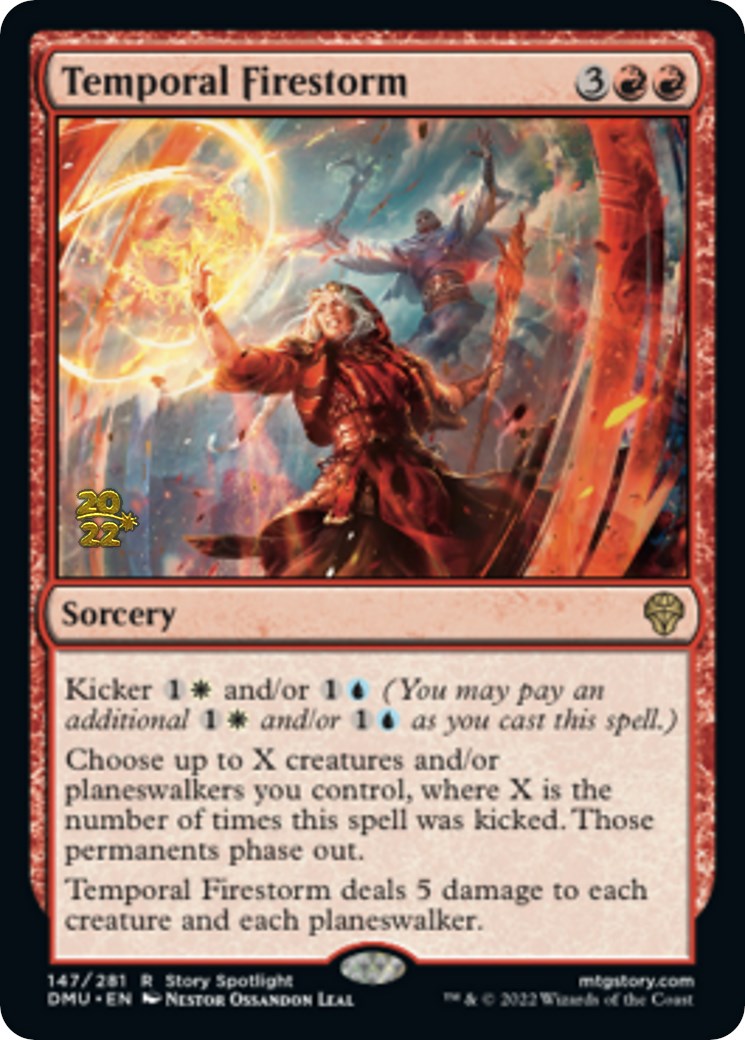 Temporal Firestorm [Dominaria United Prerelease Promos] | Exor Games Bridgewater