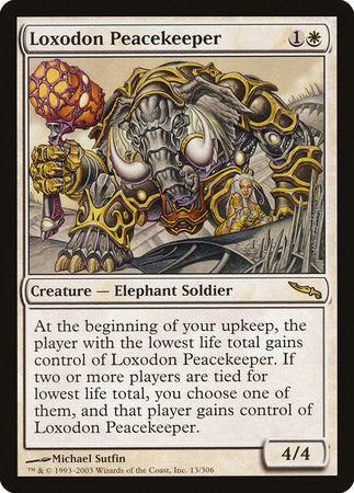 Loxodon Peacekeeper [Mirrodin] | Exor Games Bridgewater