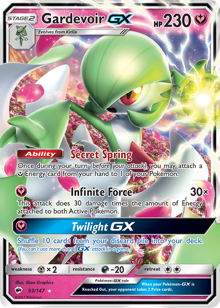 Gardevoir GX (93/147) [Sun & Moon: Burning Shadows] | Exor Games Bridgewater