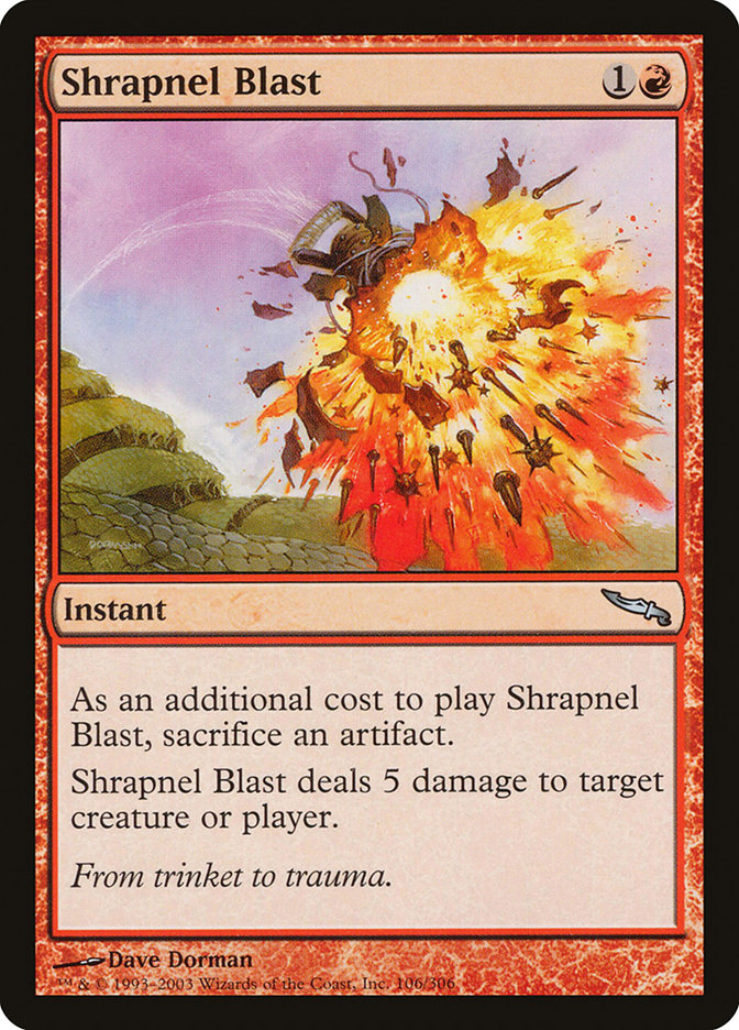 Shrapnel Blast [Mirrodin] | Exor Games Bridgewater