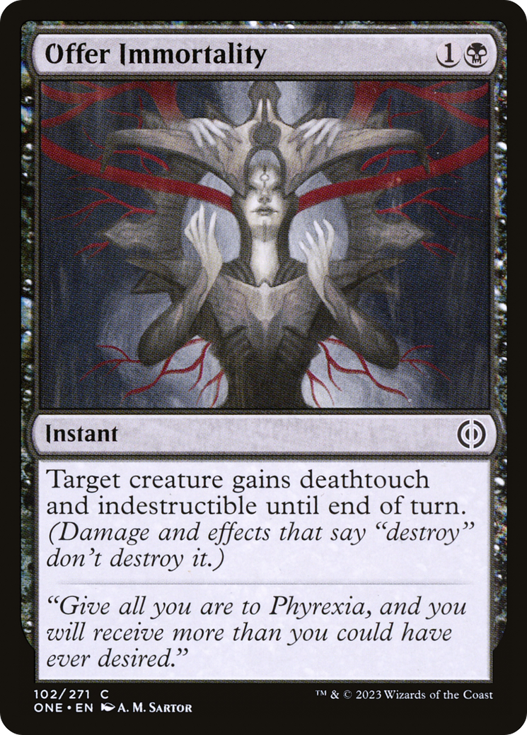 Offer Immortality [Phyrexia: All Will Be One] | Exor Games Bridgewater