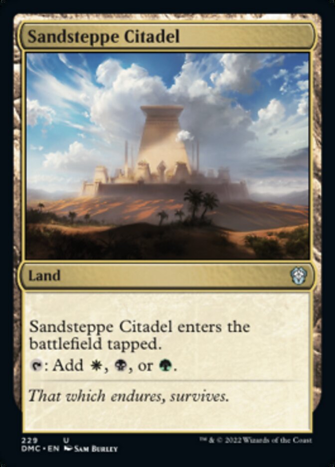 Sandsteppe Citadel [Dominaria United Commander] | Exor Games Bridgewater