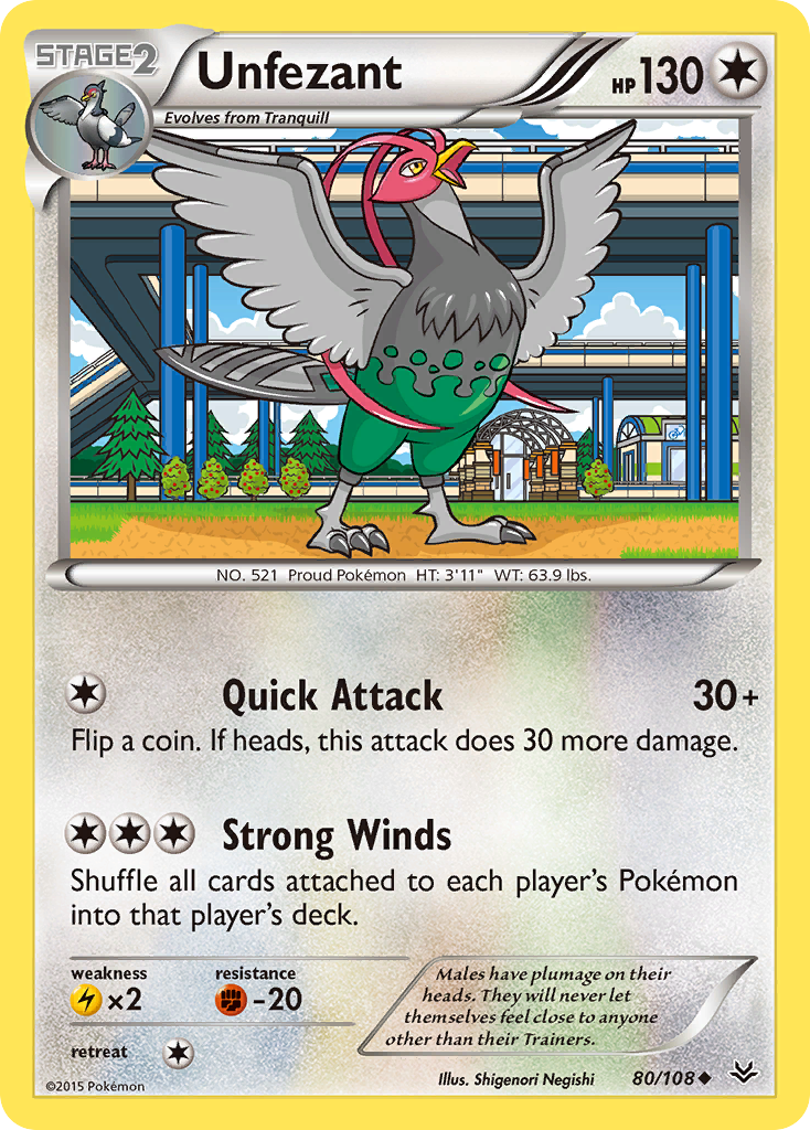 Unfezant (80/108) [XY: Roaring Skies] | Exor Games Bridgewater