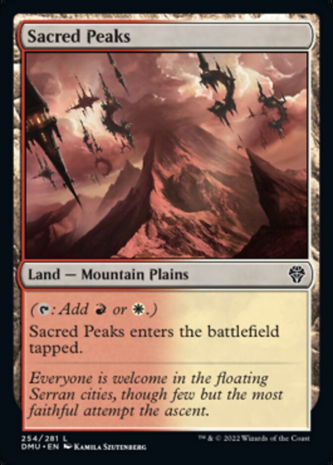 Sacred Peaks [Dominaria United] | Exor Games Bridgewater