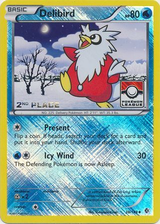 Delibird (38/149) (League Promo 2nd Place) [Black & White: Boundaries Crossed] | Exor Games Bridgewater