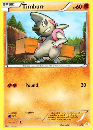 Timburr (11/30) [Black & White: Trainer Kit - Excadrill] | Exor Games Bridgewater