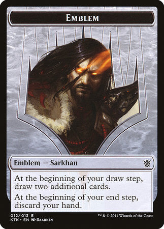 Emblem - Sarkhan, the Dragonspeaker [Khans of Tarkir Tokens] | Exor Games Bridgewater