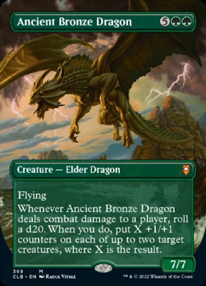 Ancient Bronze Dragon (Borderless Alternate Art) [Commander Legends: Battle for Baldur's Gate] | Exor Games Bridgewater