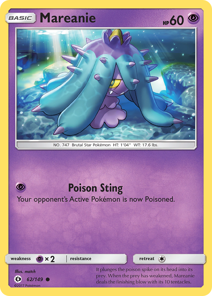 Mareanie (62/149) [Sun & Moon: Base Set] | Exor Games Bridgewater