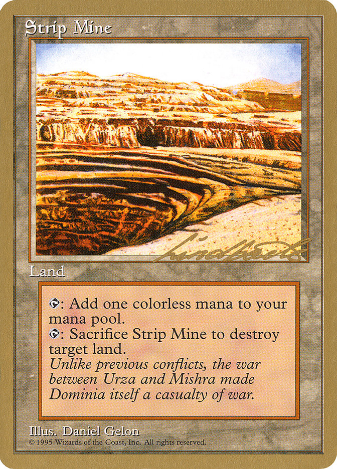 Strip Mine (Leon Lindback) [Pro Tour Collector Set] | Exor Games Bridgewater