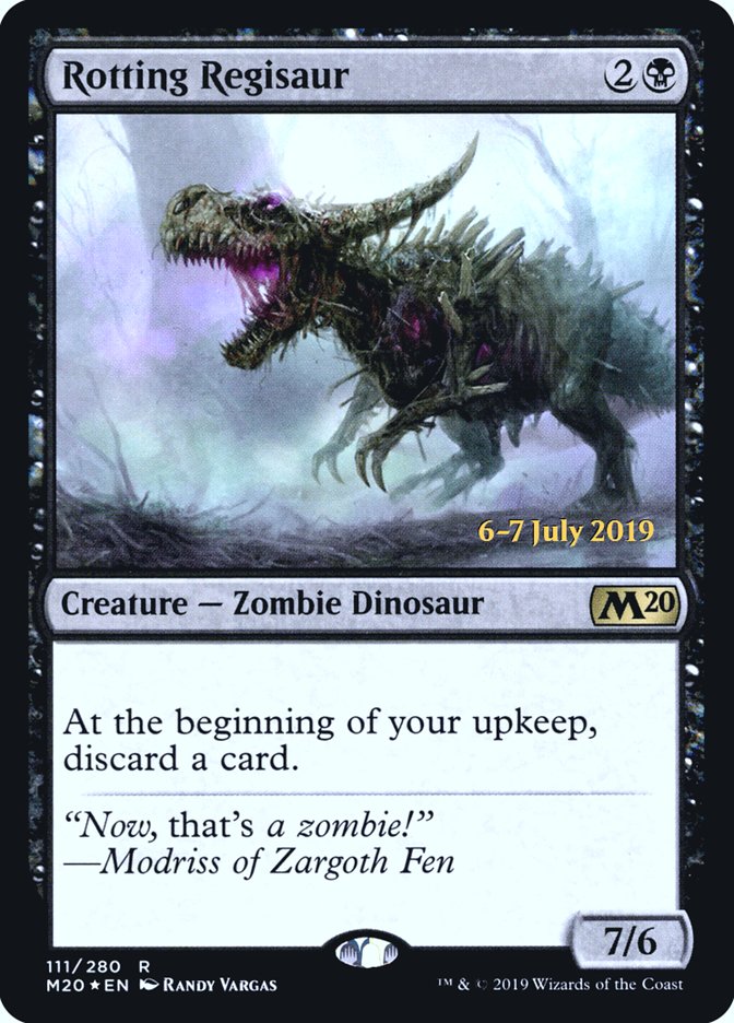 Rotting Regisaur  [Core Set 2020 Prerelease Promos] | Exor Games Bridgewater