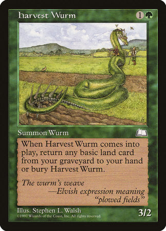 Harvest Wurm [Weatherlight] | Exor Games Bridgewater