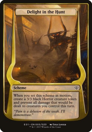 Delight in the Hunt (Archenemy: Nicol Bolas) [Archenemy: Nicol Bolas Schemes] | Exor Games Bridgewater