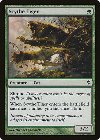 Scythe Tiger [Zendikar] | Exor Games Bridgewater