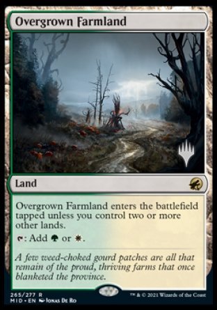 Overgrown Farmland (Promo Pack) [Innistrad: Midnight Hunt Promos] | Exor Games Bridgewater