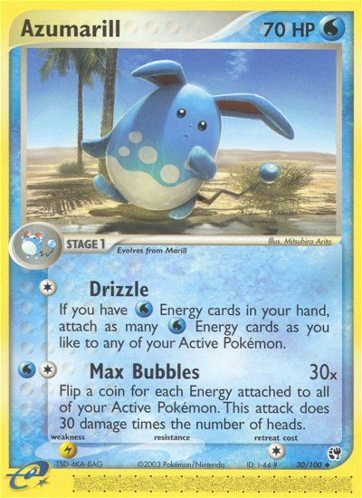 Azumarill (30/100) [EX: Sandstorm] | Exor Games Bridgewater