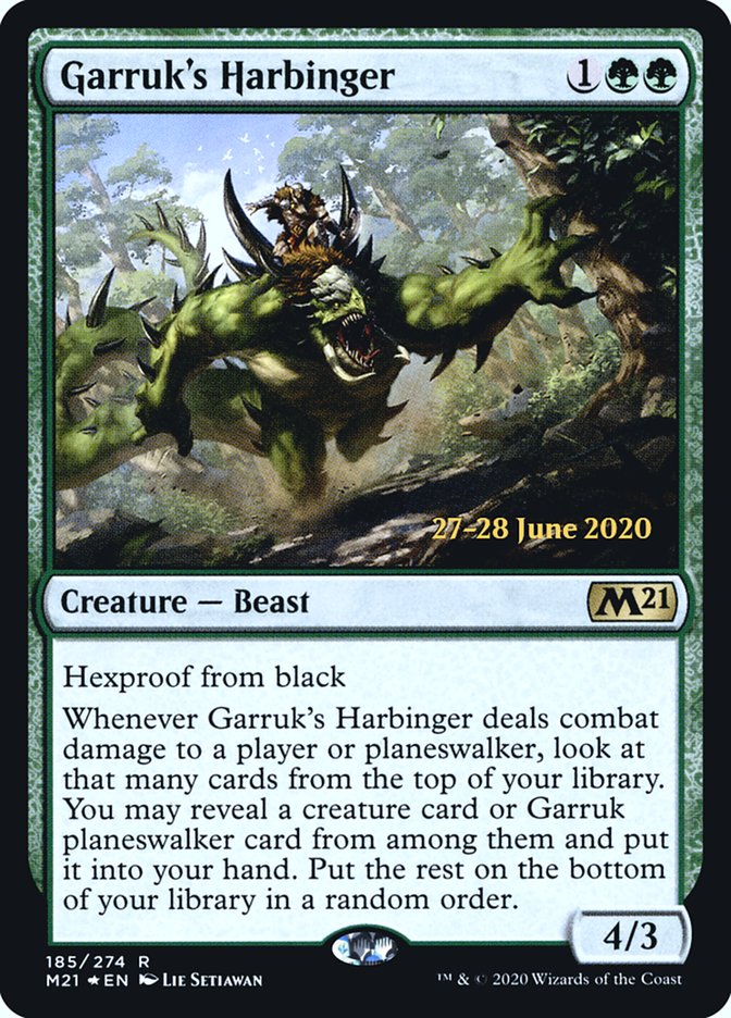 Garruk's Harbinger  [Core Set 2021 Prerelease Promos] | Exor Games Bridgewater