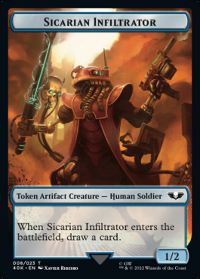 Soldier (003) // Sicarian Infiltrator Double-sided Token [Universes Beyond: Warhammer 40,000 Tokens] | Exor Games Bridgewater