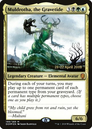 Muldrotha, the Gravetide [Dominaria Promos] | Exor Games Bridgewater