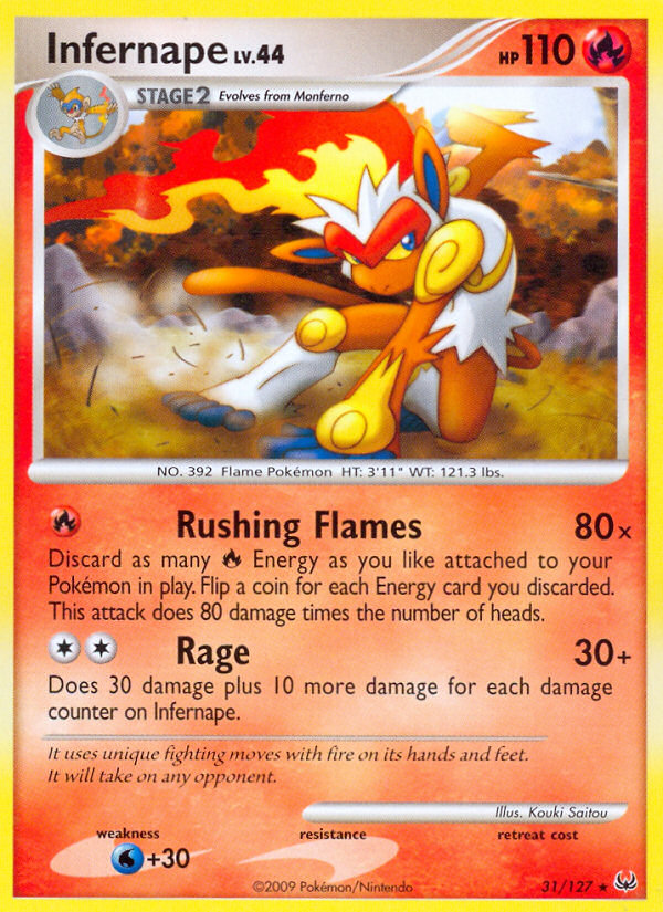 Infernape (31/127) [Platinum: Base Set] | Exor Games Bridgewater