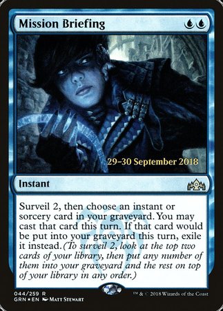 Mission Briefing [Guilds of Ravnica Promos] | Exor Games Bridgewater