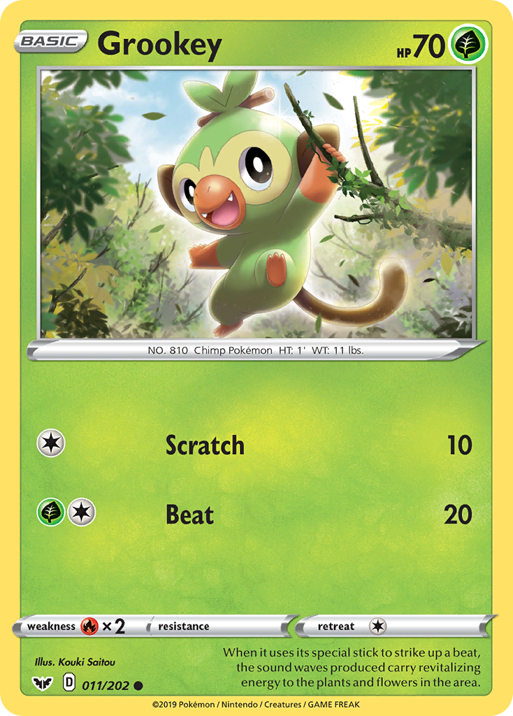 Grookey (011/202) [Sword & Shield: Base Set] | Exor Games Bridgewater