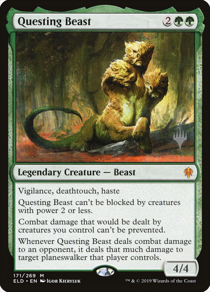 Questing Beast (Promo Pack) [Throne of Eldraine Promos] | Exor Games Bridgewater