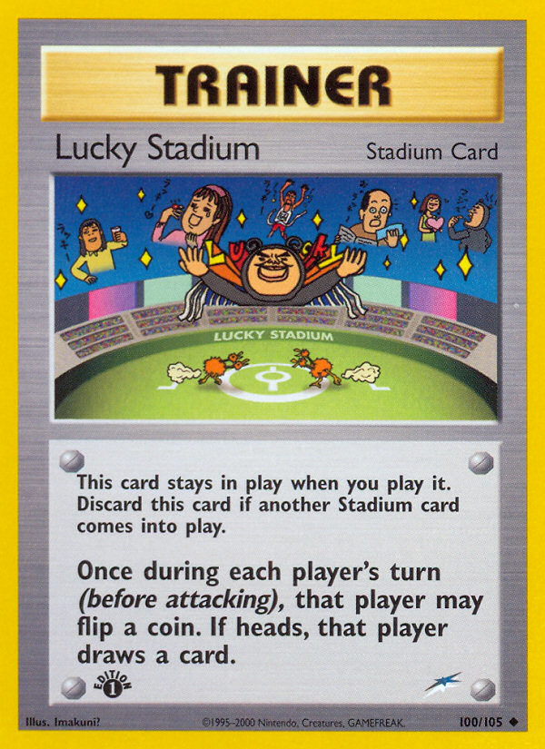 Lucky Stadium (100/105) [Neo Destiny 1st Edition] | Exor Games Bridgewater