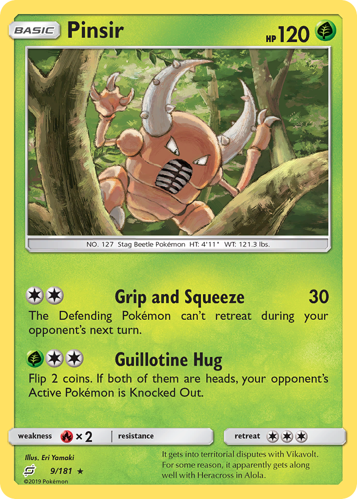 Pinsir (9/181) [Sun & Moon: Team Up] | Exor Games Bridgewater