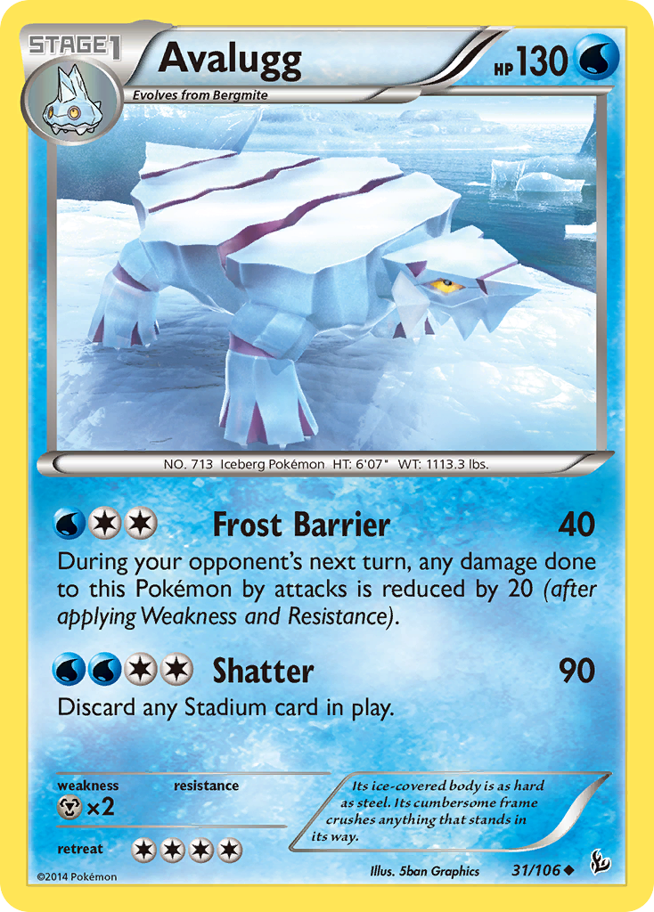 Avalugg (31/106) [XY: Flashfire] | Exor Games Bridgewater