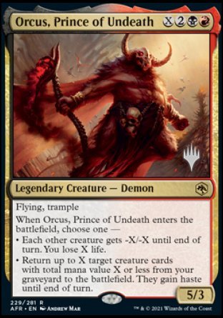 Orcus, Prince of Undeath (Promo Pack) [Dungeons & Dragons: Adventures in the Forgotten Realms Promos] | Exor Games Bridgewater